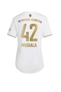 Bayern Munich Jamal Musiala #42 Fotballdrakt Borte Klær Dame 2022-23 Korte ermer